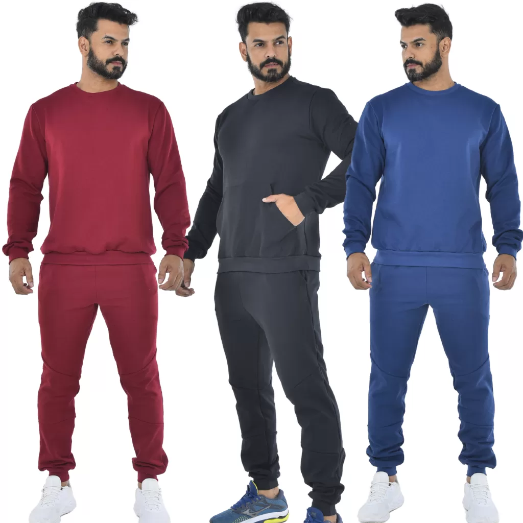 Conjunto Moletom Blusão e Calça Moletom Masculino Flanelado Kit Blusão de Frio com Bolsos