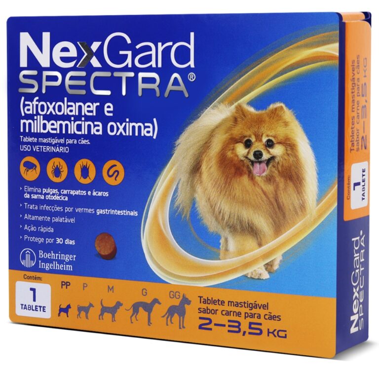 NexGard Spectra Antipulgas e Carrapatos Cães de 2