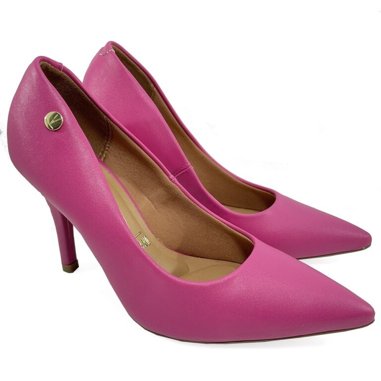Scarpin Vizzano Salto Alto Bico Fino Fosco –