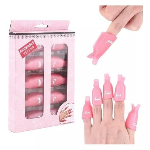 Kit 10 Dedeira Para Unhas Remoção De Gel Acrigel