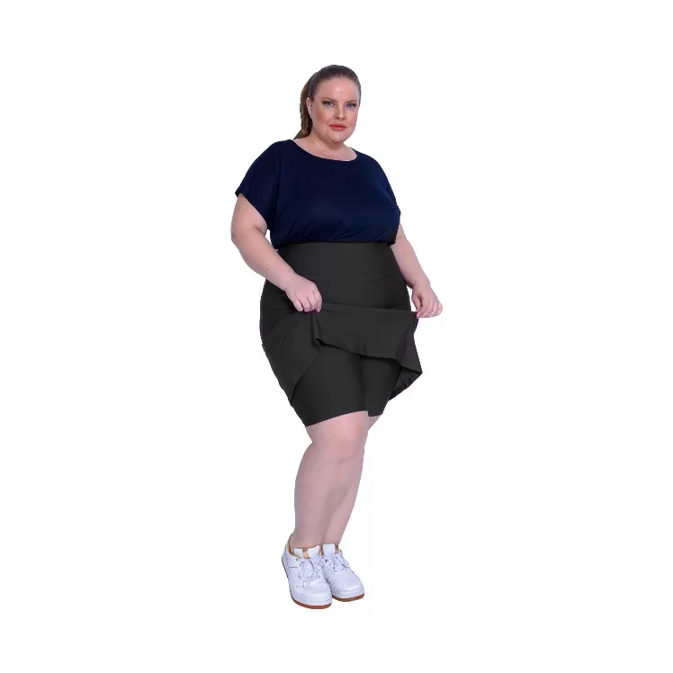 Saia Short Plus Size Para Academia e Saia social R