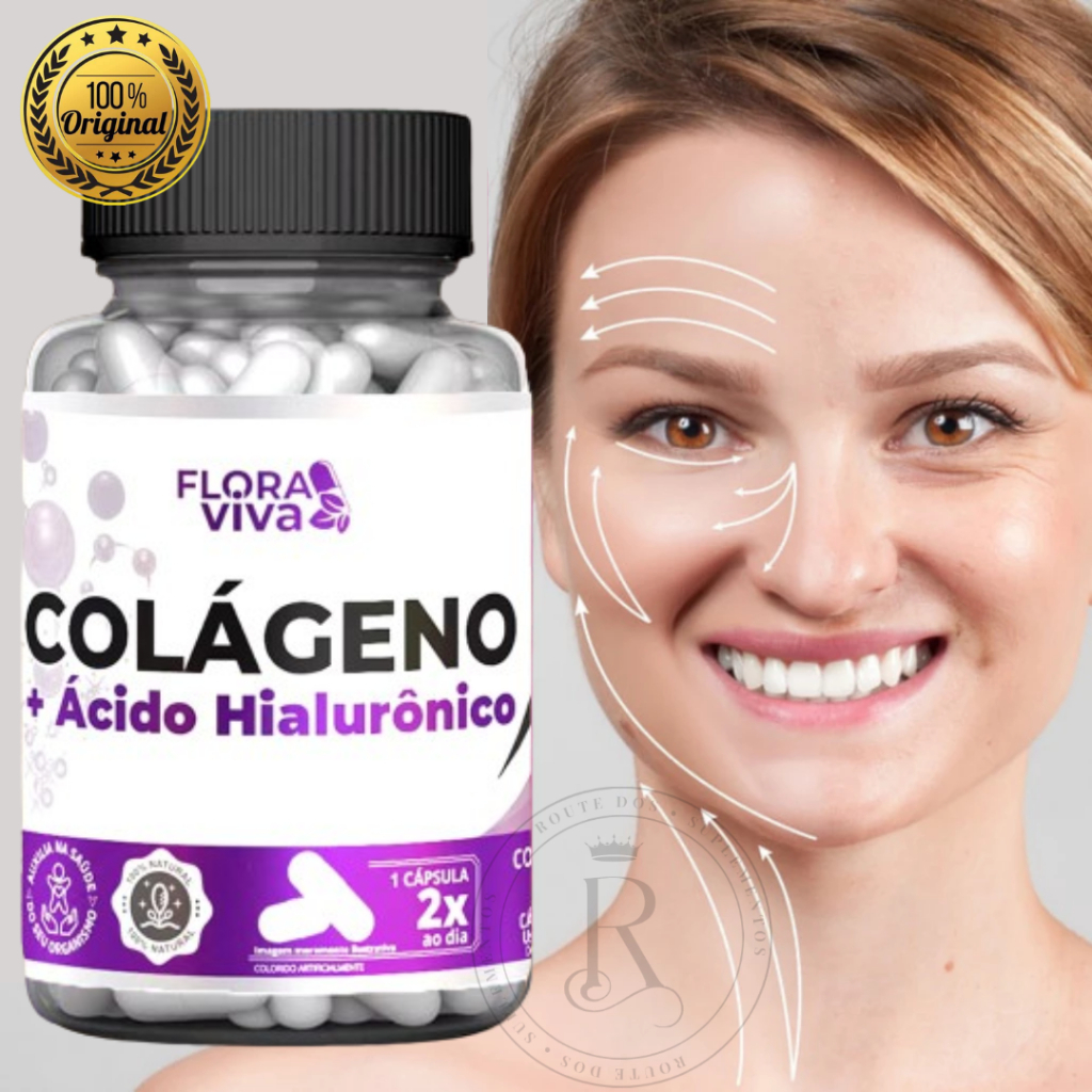 Colágeno Com Ácido Hialurônico – Firmeza, Elasticidade e Saúde para Pele, Cabelos e Unhas