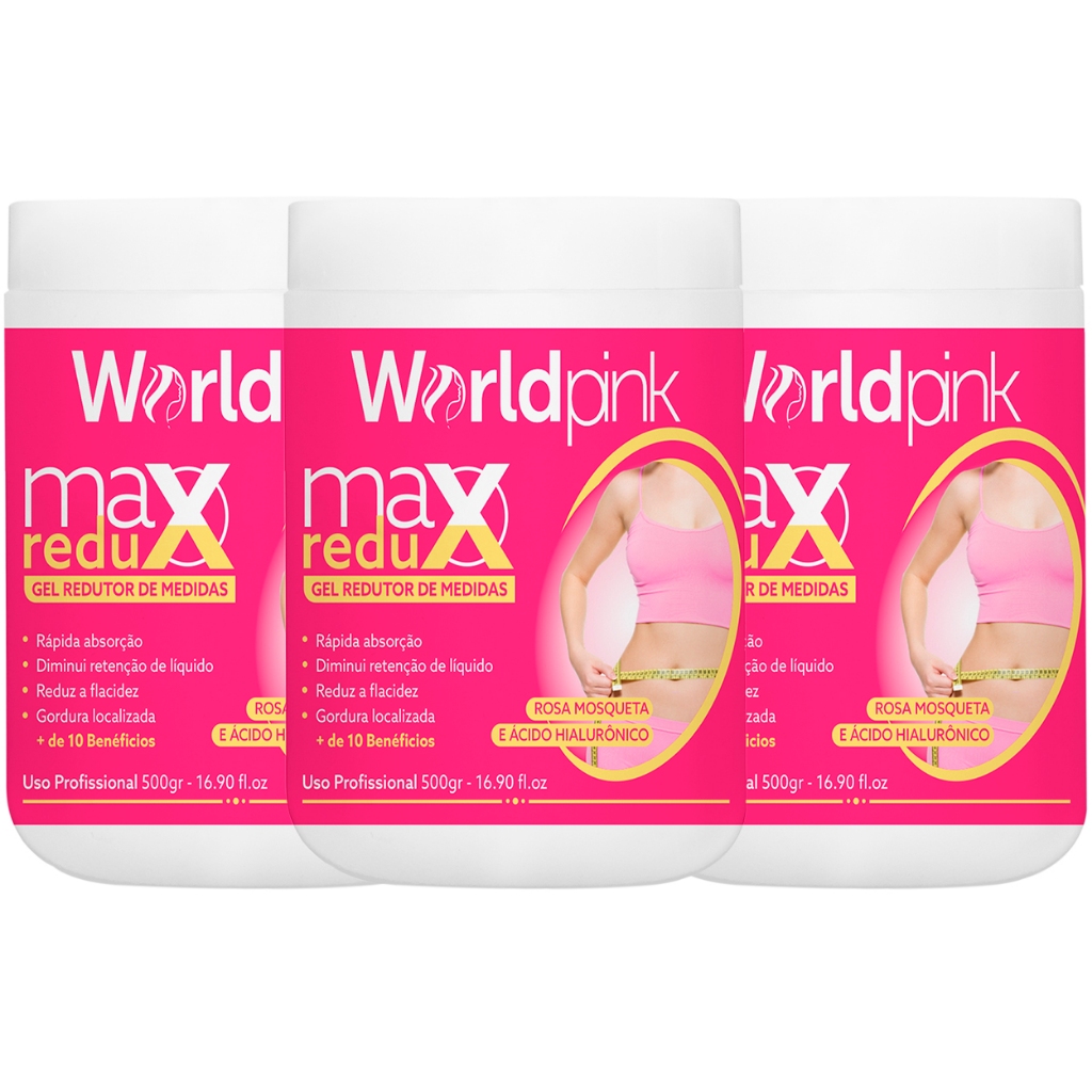 WORLDPINK – Gel Redutor de Medidas Rosa Mosqueta e Ácido Hialurônico