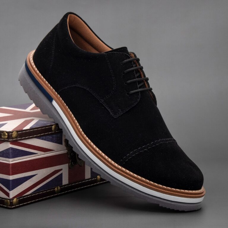 Sapato Oxford Camurça Masculino Ingles Brogue Sol