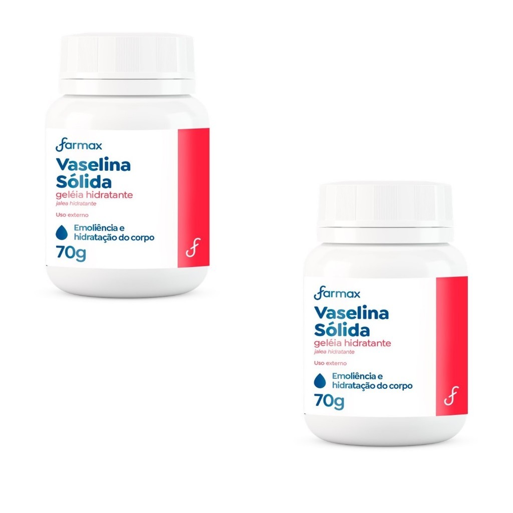 Kit 2 Vaselina Sólida com hidratante 70g – Farmax