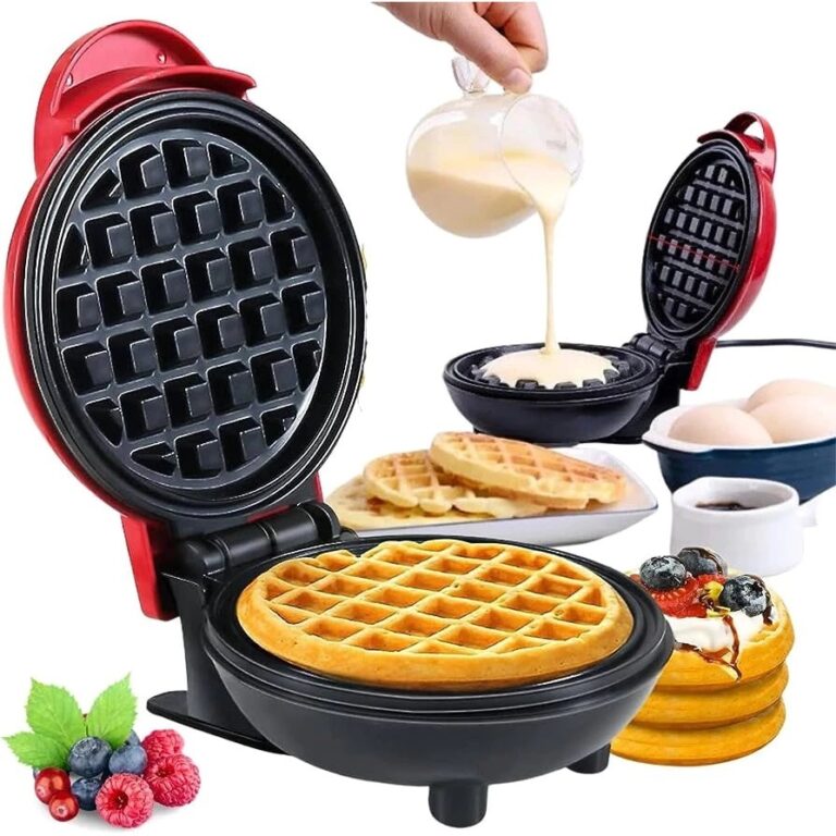 Mini Máquina de Waffles Elétrica Portátil Antia