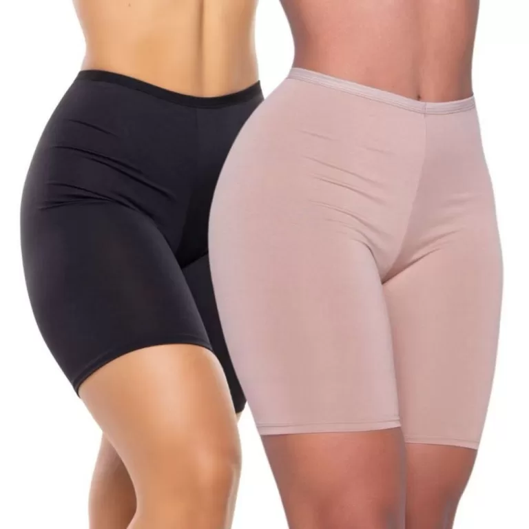 Short Segunda Pele Anagua Feminino Preto Bege Aná