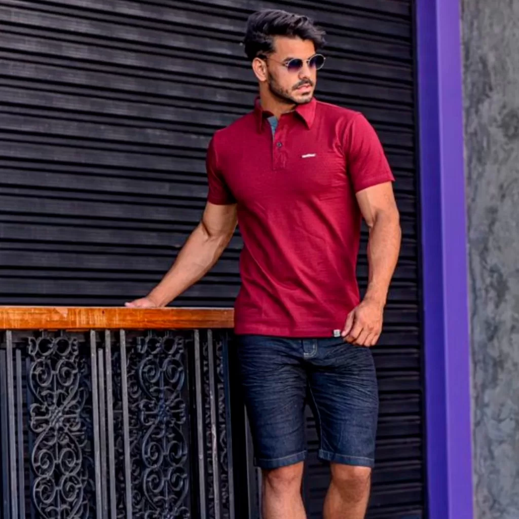 Camisa Gola Polo Masculina Algodão Fio 30 Slim Premium Anatomica