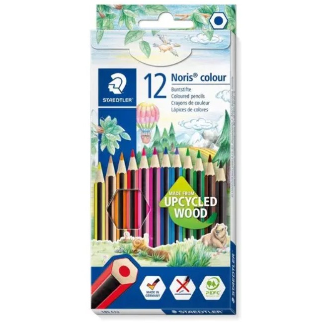 CAIXA DE LÁPIS DE COR STAEDTLER 12 CORES / MATERI