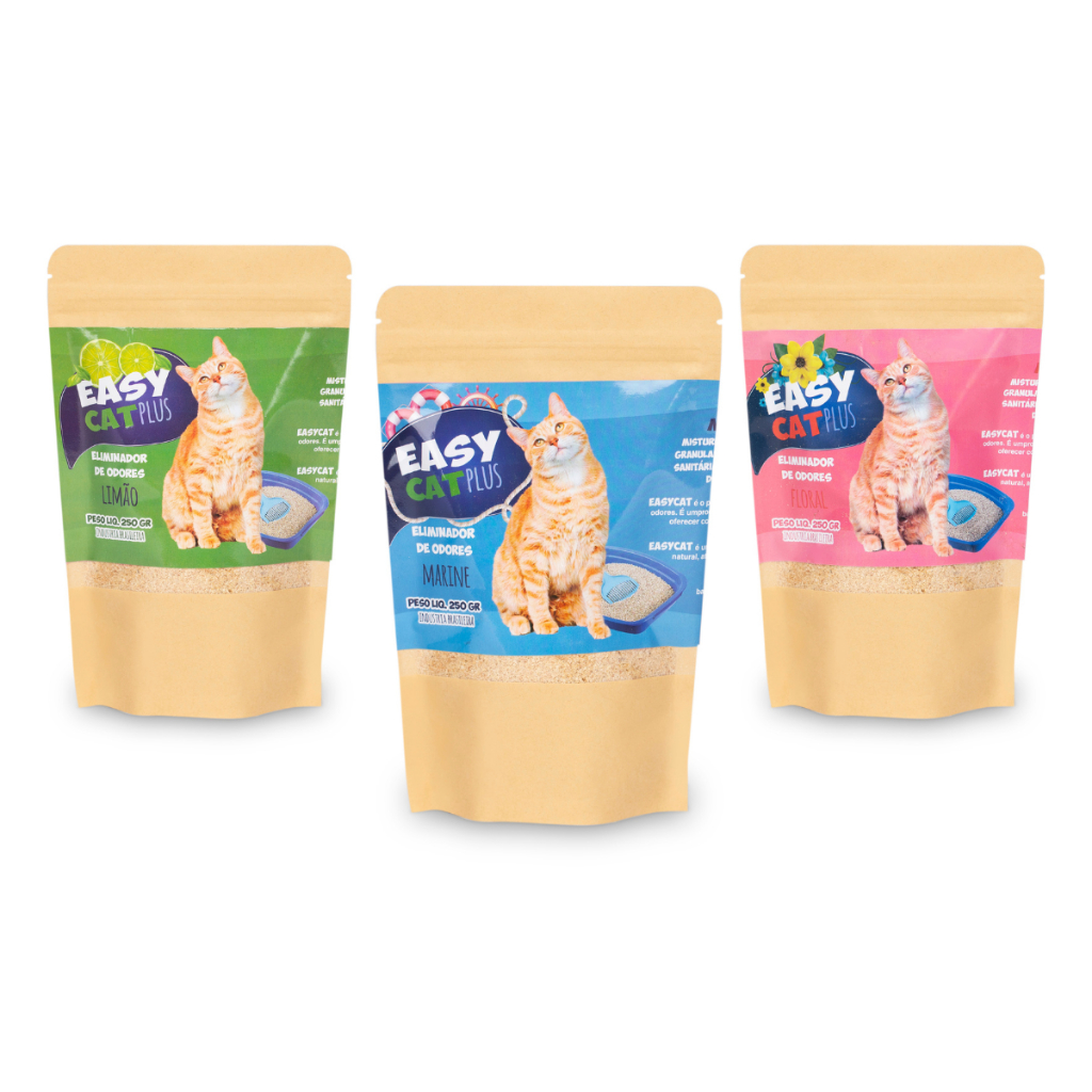 Aditivo Antiodor Easy Cat Plus Caixa de Areia Gatos Neutraliza Odores