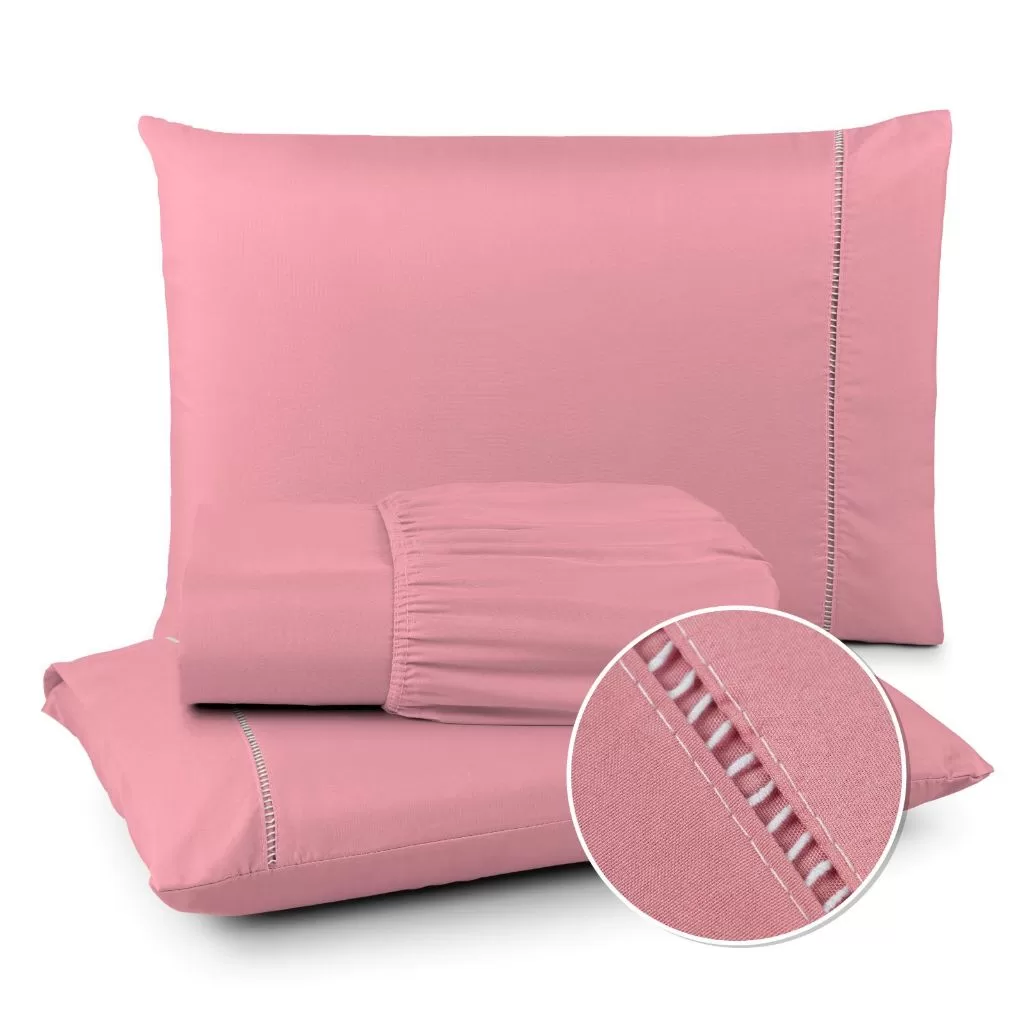 Jogo de Lençol 400 fios 02 e 03 Peças Berço Solteiro Casal Queen King