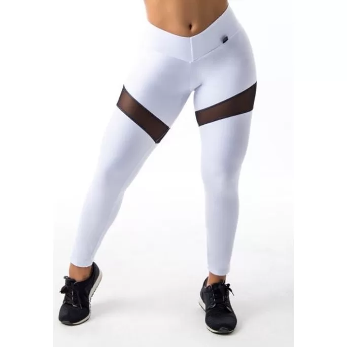 Legging Calça Fitness Suplex Telinha Arrastão Tr