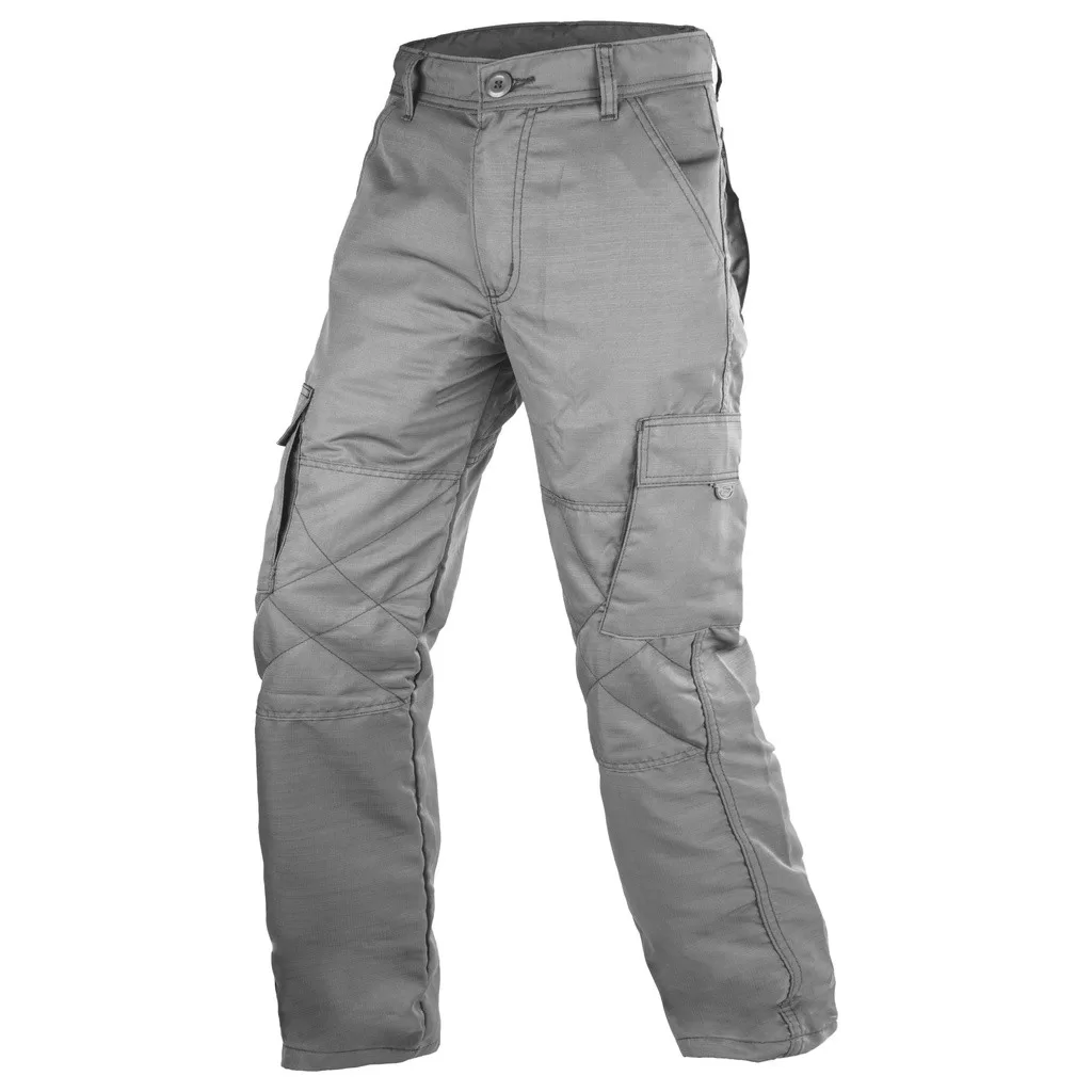 Calça Tática Poly Rip Stop 6 Bolsos Cinza Pesca Fishing Trilha Caminhada Tecido Leve Seca Rápido