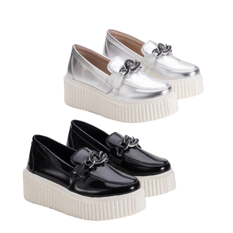 KIT 2 MOCASSIM FEMININO ESTILO BLOGUEIRA METALIZAD