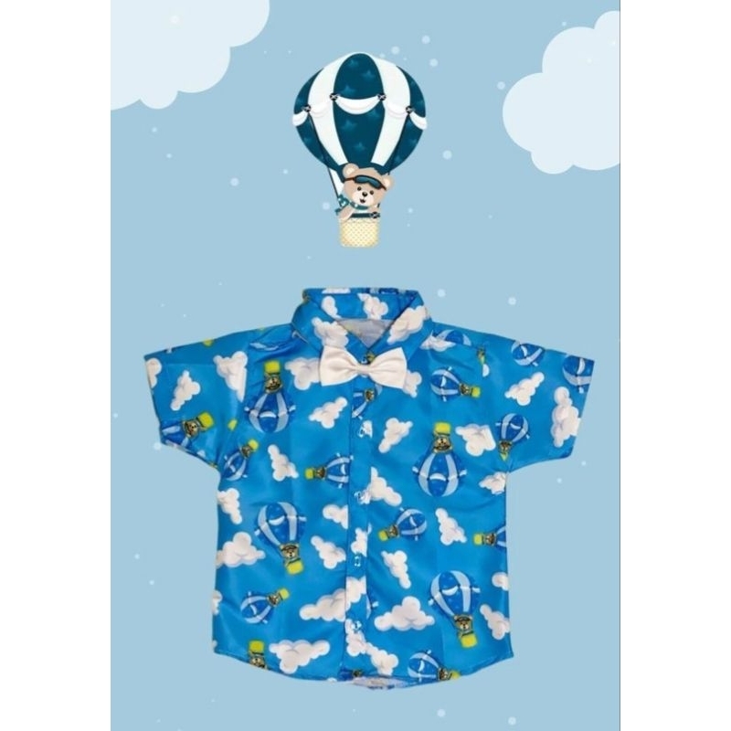 camisa social urso baloeiro 1.2 é 2.3 anos