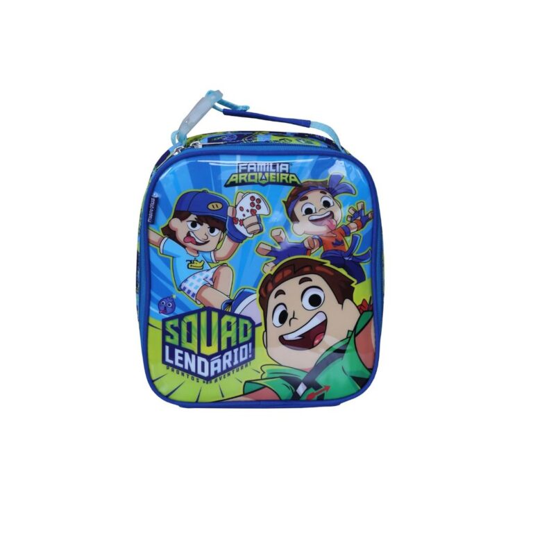 Lancheira Infantil Menino Azul Familia Arqueira De