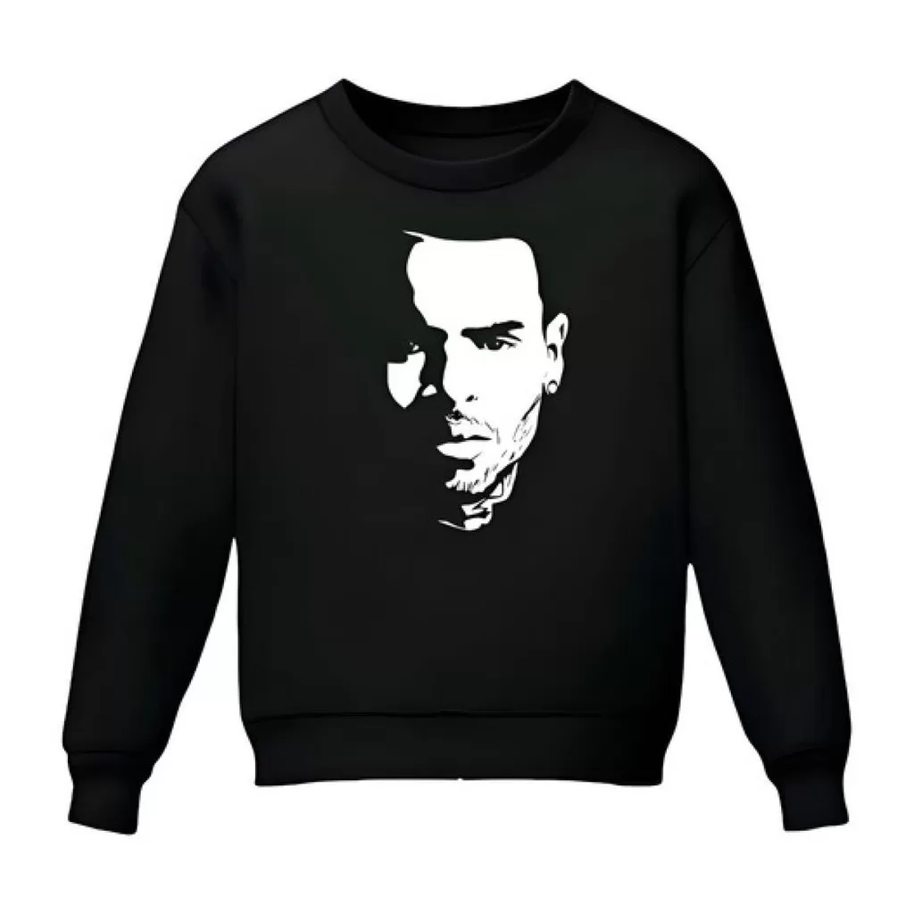 Blusa Casaco Gola Careca – Chris Brown – 100% Algodão