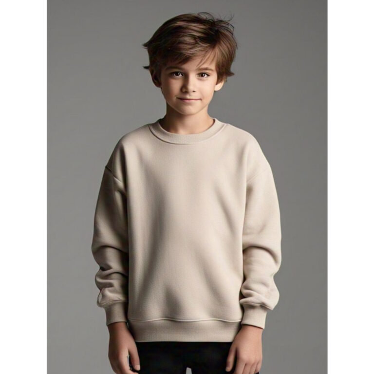 Blusa de Frio Moletom Infantil Gola Redonda Liso C