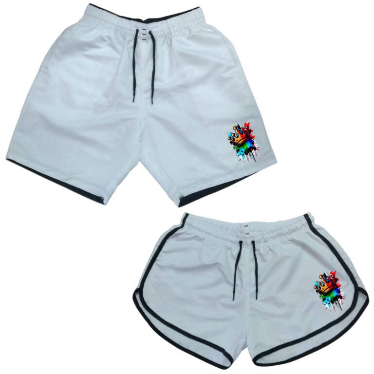 Conjunto Mozão Kit Shorts Casais Bermudas de Casa