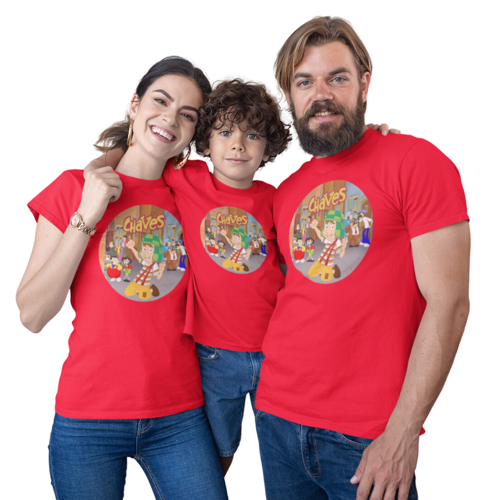 Camiseta Camisas turma Chaves Kiko p/ Festas -C50 Monte seu Kit Familia -Valor de 1 peça