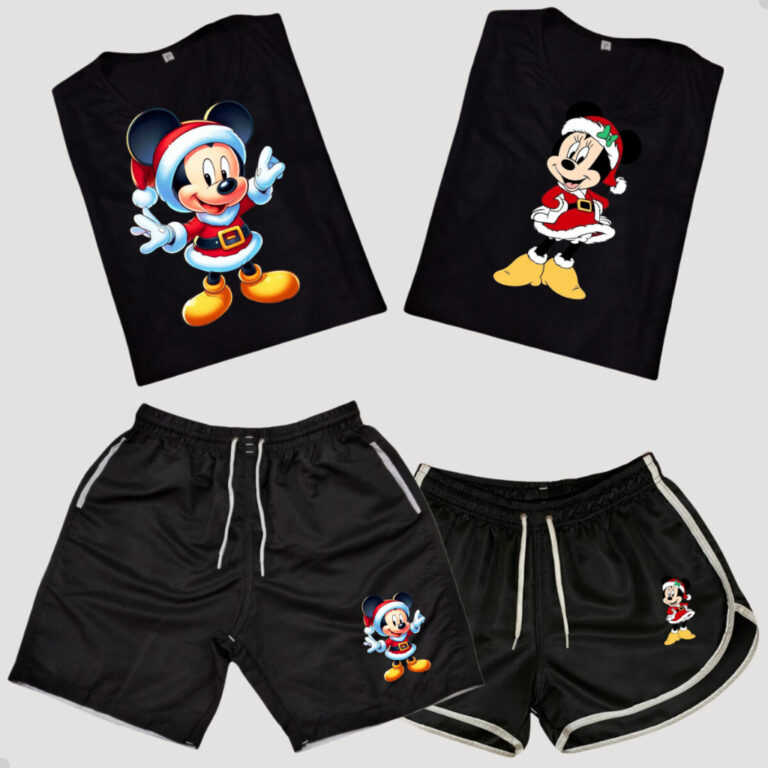 Conjunto Shorts Casais Mozão + Kit Camisetas de C