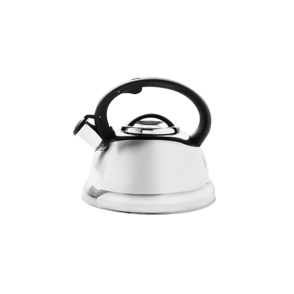 Chaleira Bule Aço Inox Com Apito Fogão Gás Eletrico Indução