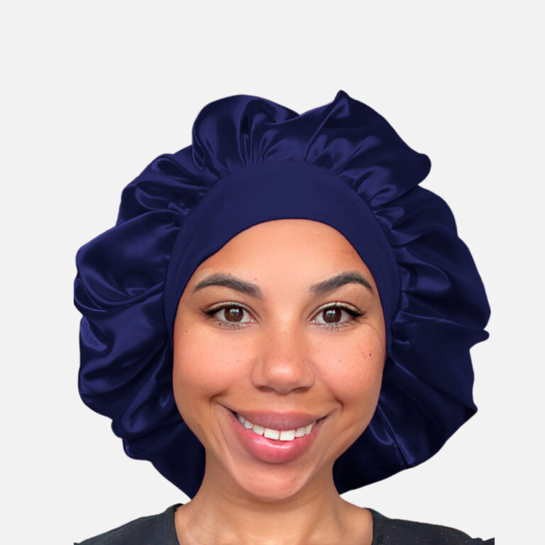 Touca de Cetim com Faixa Ajustável  Evita Frizz e