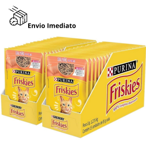 KIT 2 Caixas Sachê Para Gato Adulto Friskies Alim