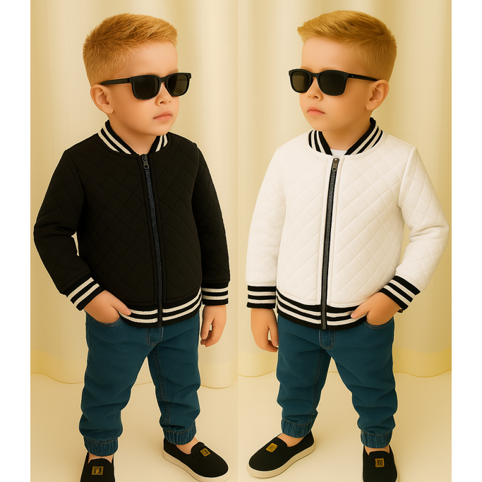 Kit 2 Jaqueta Infantil menino Bomber Metalasse blo