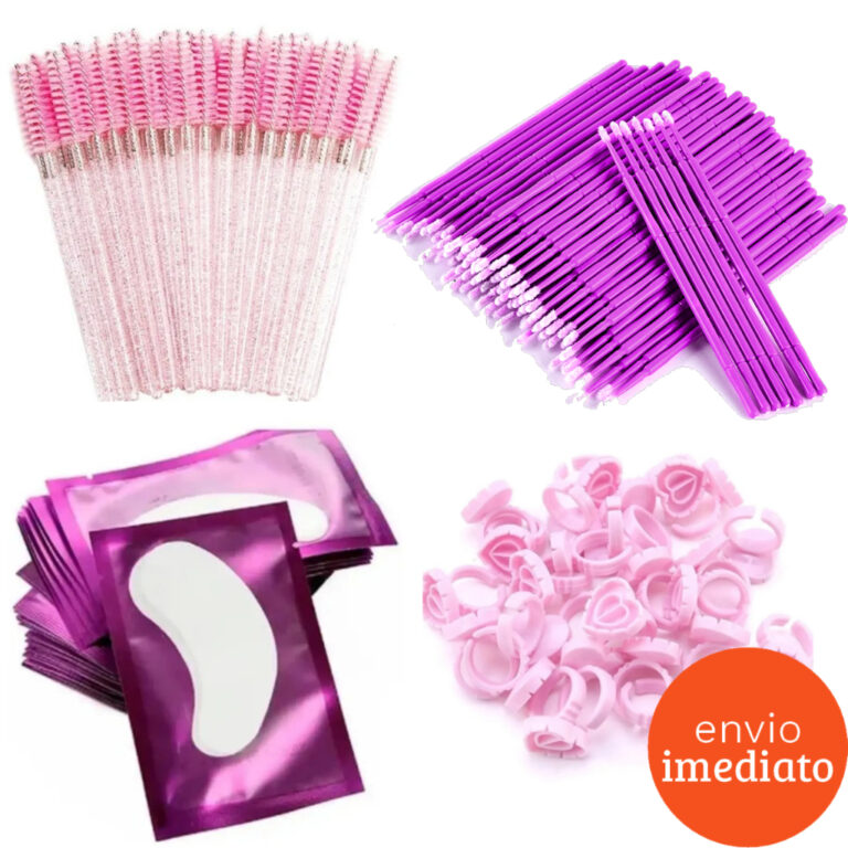 Microbrush Escovinhas de Cílios Anel Batoque e Pa