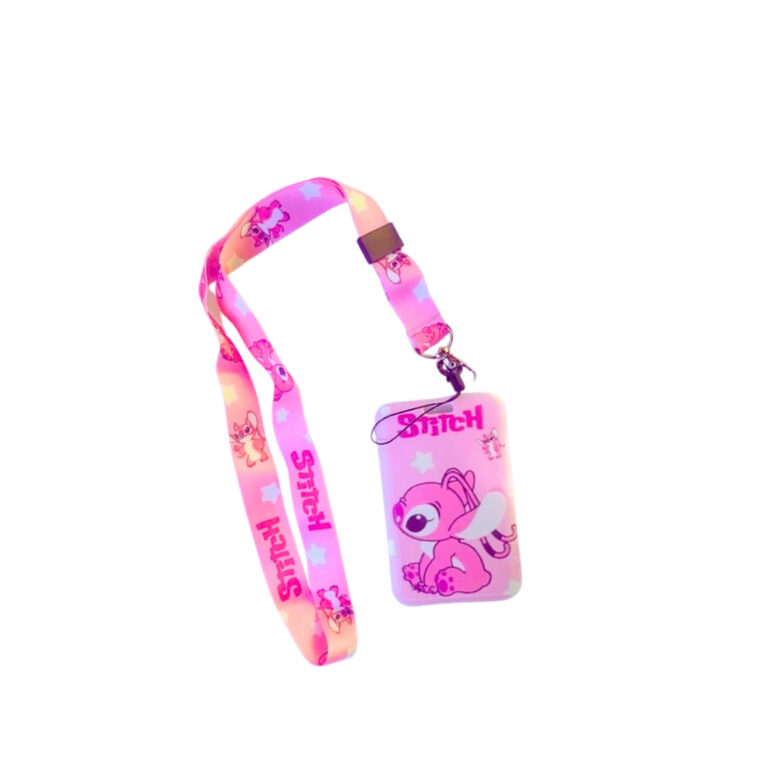 Porta Cartão Angel Stitch Para Cartão Cracha Ide
