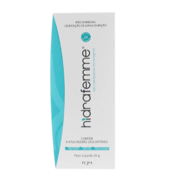 Gel Hidratante Vaginal Hidrafemme 24g + 8 aplicado