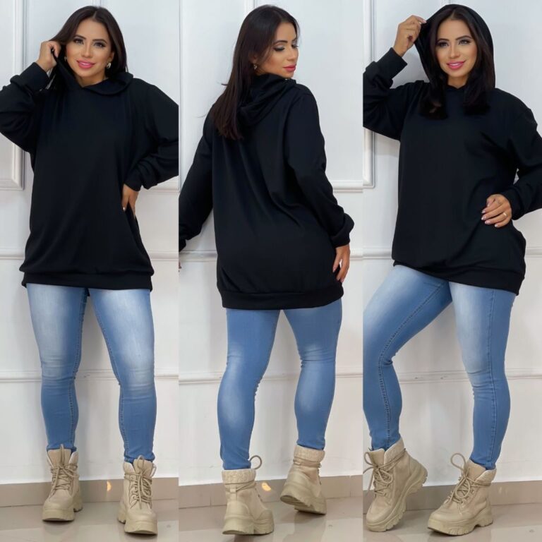 BLUSÃO FEMININO COM TOUCA