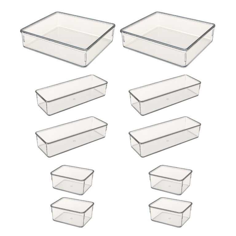 Kit 10 Organizador Modular Multiuso Acrílico Cris