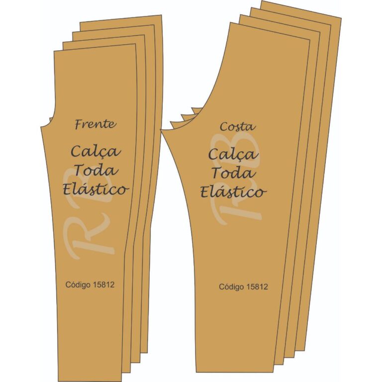 Moldes de Calças, modelagem de calça operacional