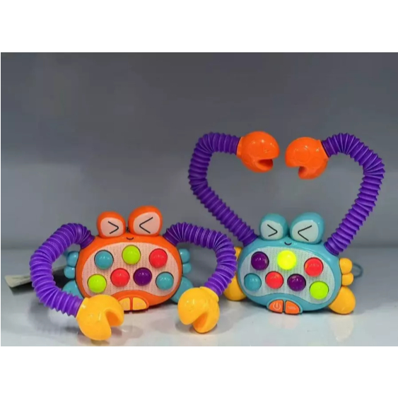 Brinquedo Sensorial educativo Caranguejo Bebê e c