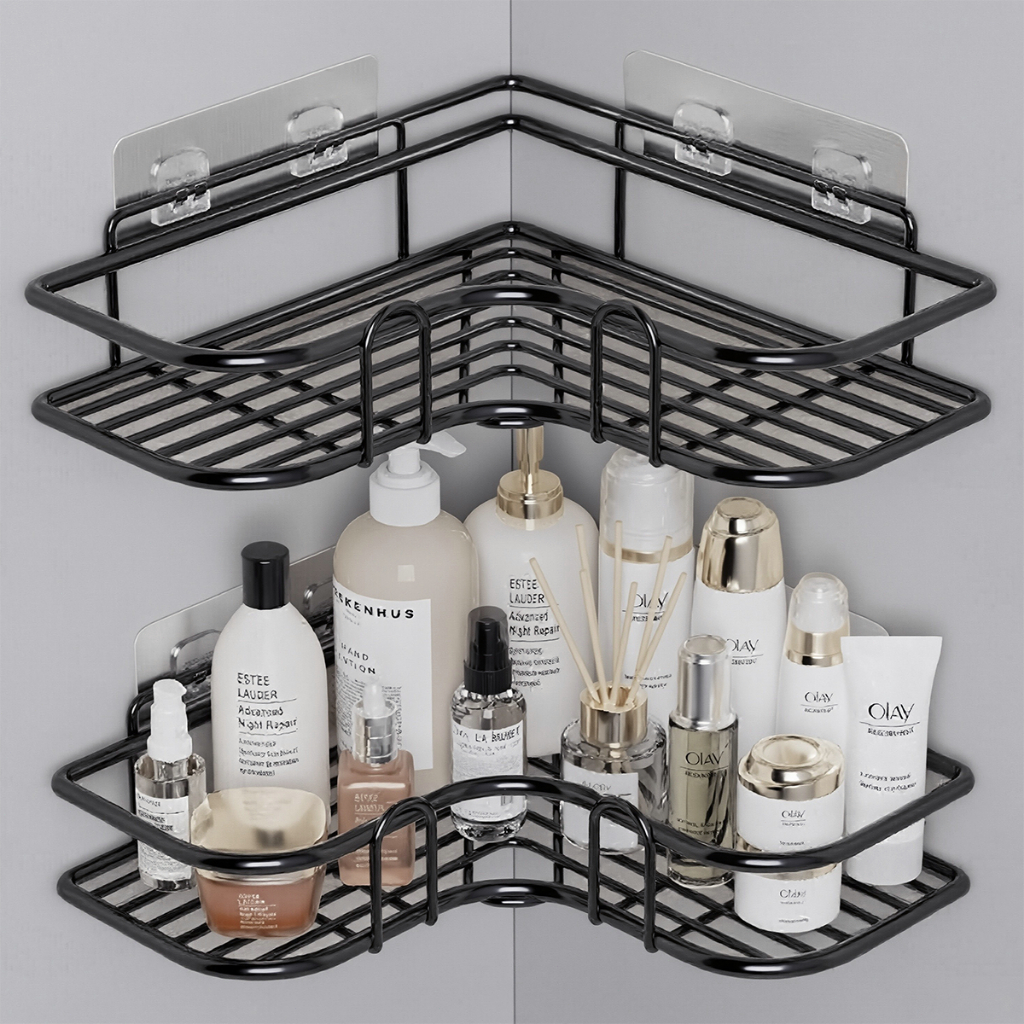 Prateleiras Suporte Com Alto Adesivos Para Parede Banheiro Cozinha lavanderia Shampoo E Sabonete