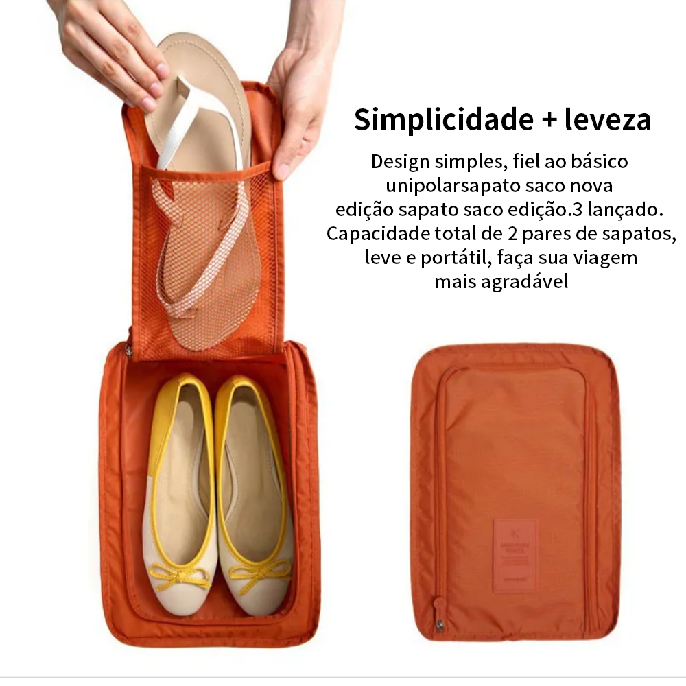 Sacos De Sapato Organizador Pano Portátil Com Zipers Necessaire Bolsa Organizadora Sapato Viagem Por