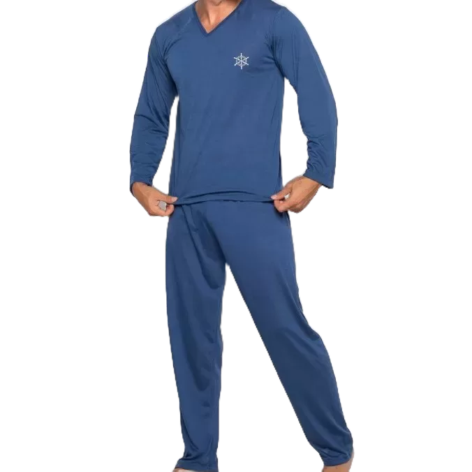 Pijamas Masculino Inverno Meia Manga / Manga Longa