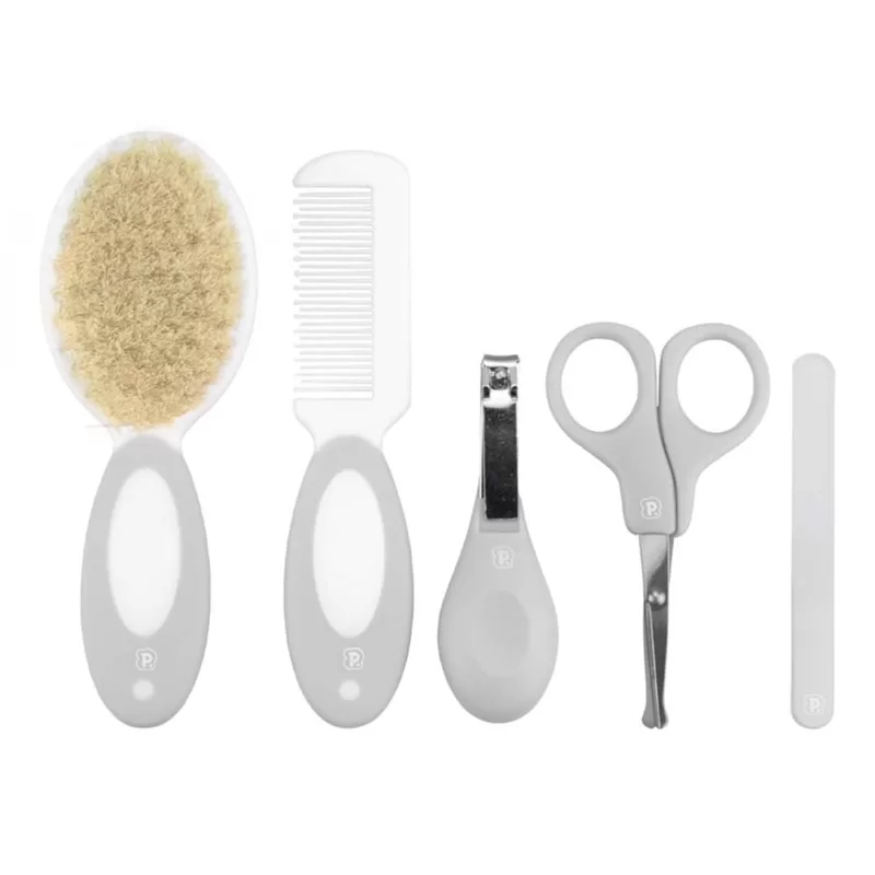 Cuidados Para Bebê com 5 peças com CERDAS NATURAIS PIMPOLHO