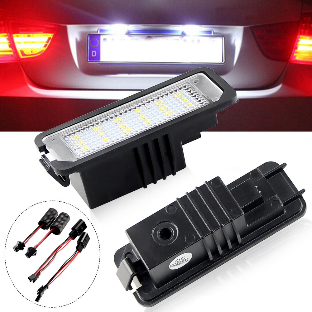 2Pçs Número Da Placa De Licença Lâmpada Nenhum Erro 18SMD LED Branco Para VW Gol G4 G5 G6 Passat Pol