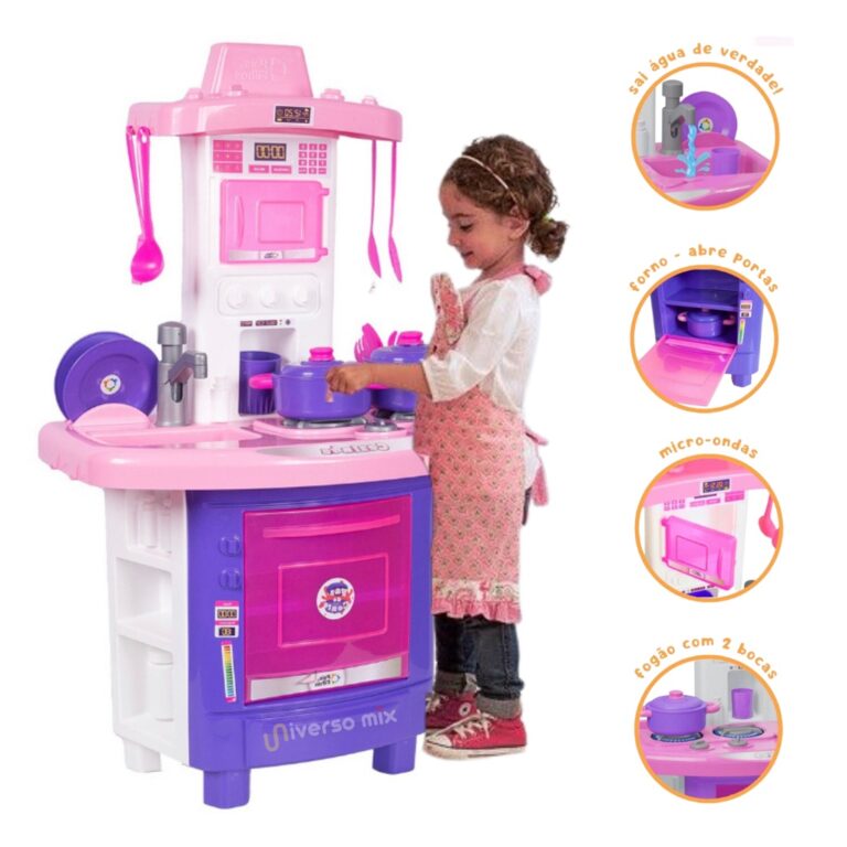Kit Cozinha Infantil De Brinquedo Completa Sai Ág