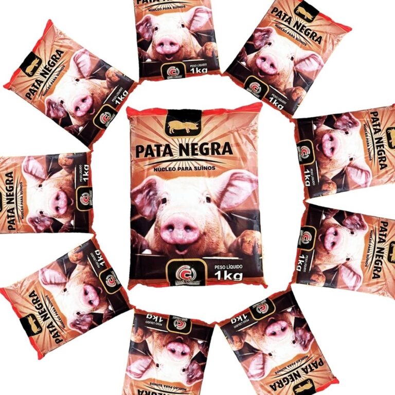 Kit 10 Núcleo Pata Negra 1kg Porco Leitao Crescim