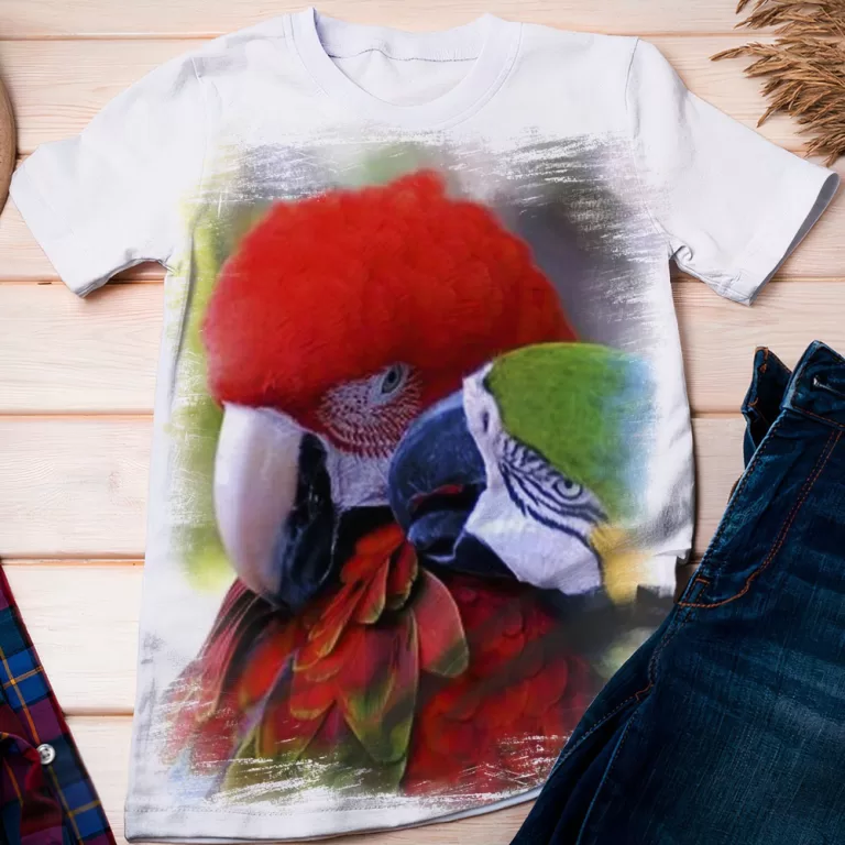Camiseta Arara Vermelha Casal – Dicelli