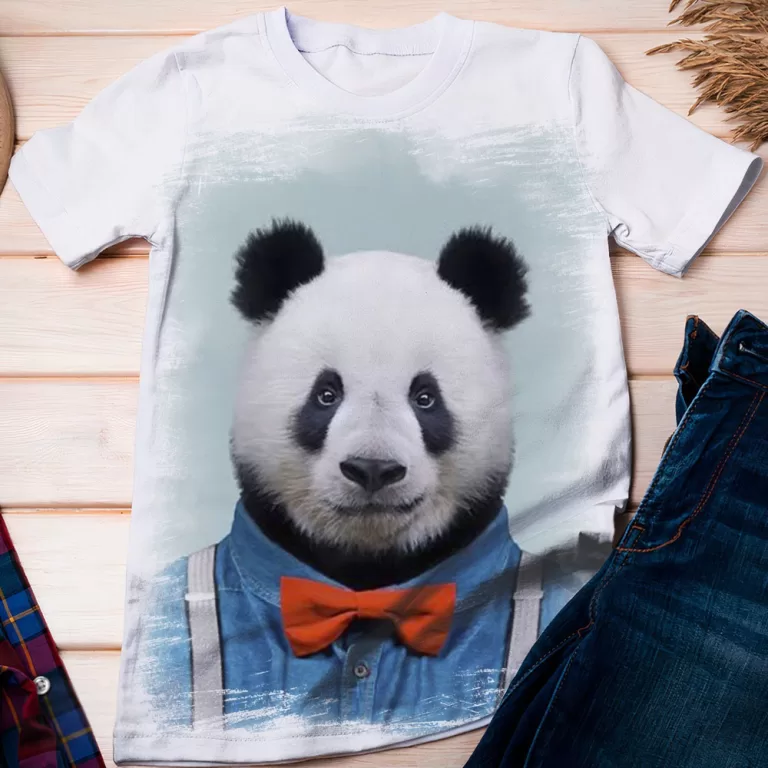 Camiseta Foto Retrato Panda Urso Tumblr – Di