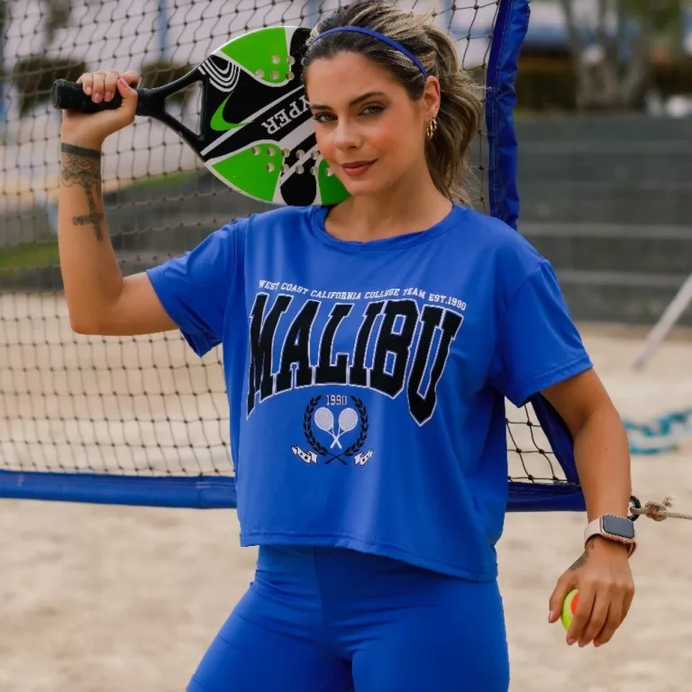 Camiseta Feminina Fitness Malibu