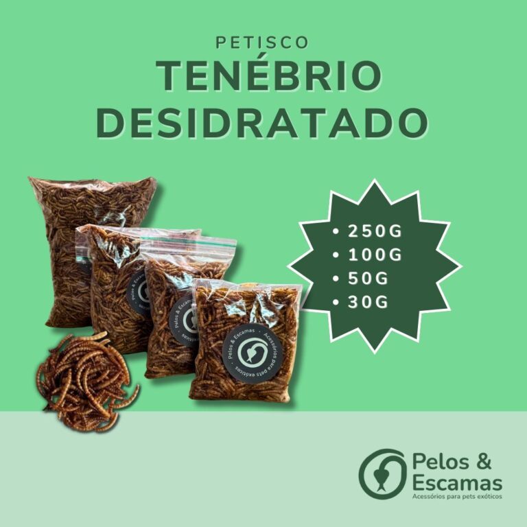 Tenébrio Desidratado (Petisco para roedores, hams