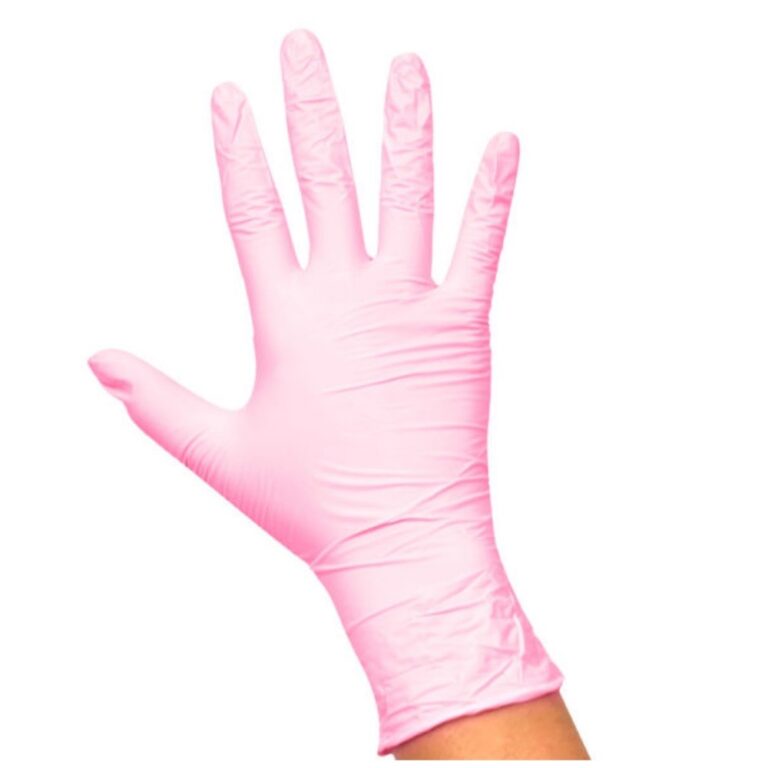 LUVA NITRÍLICA ROSA G SANTA CLARA CÓD. 5082 12 U