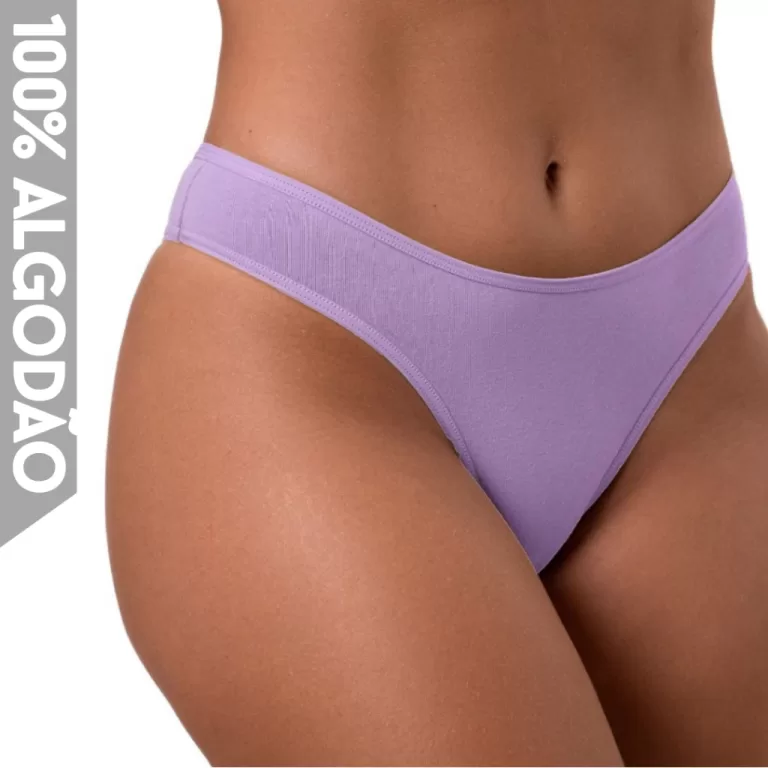 Kit 5 Calcinha Adulta Feminina Tangas 100% Algodã