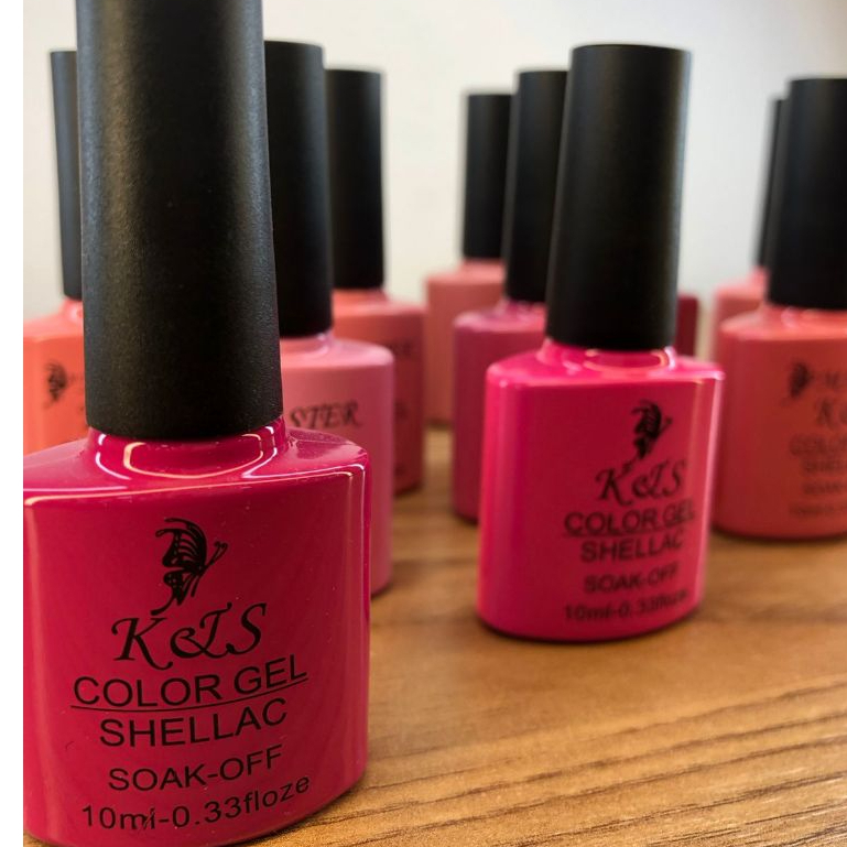 Kit 12 Esmaltes Gel 10ml Tons Rosa